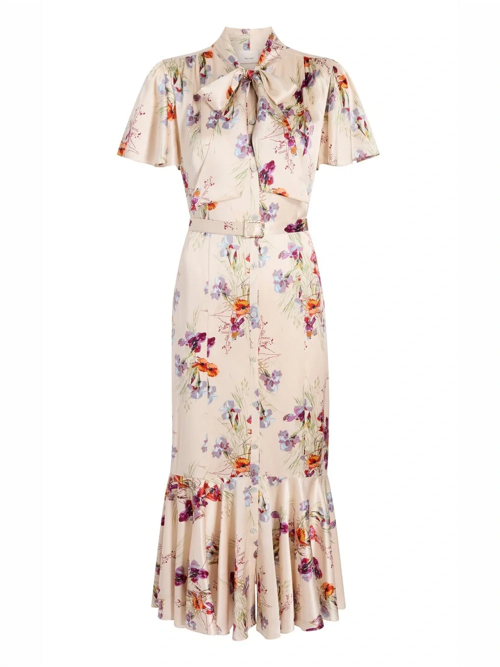 Cinq à Sept Iris Bouquet Willow Dress Oatmilk Multi Floral NWT Size 10 - Picture 3 of 9